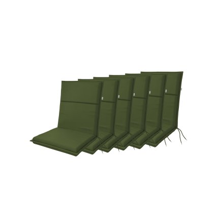 LIFE 5351 nízký - set 6 ks - polstry na židli a křeslo