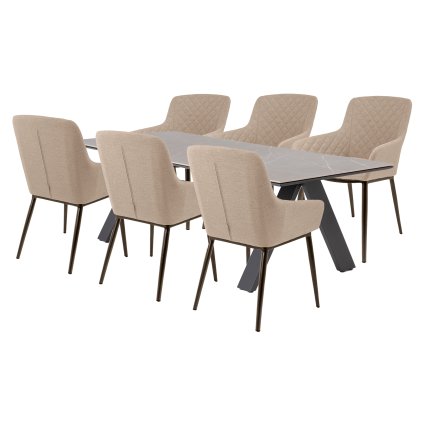 NOVA PARIS LIKA-TEX®  mocca, 6+1  Doppler