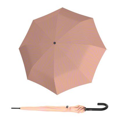 A.760 Stick Automatic Zebra Peach vystřelovací deštník  Knirps