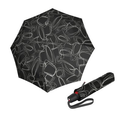 KNIRPS T.200 Medium Duomatic Pure Black  Knirps