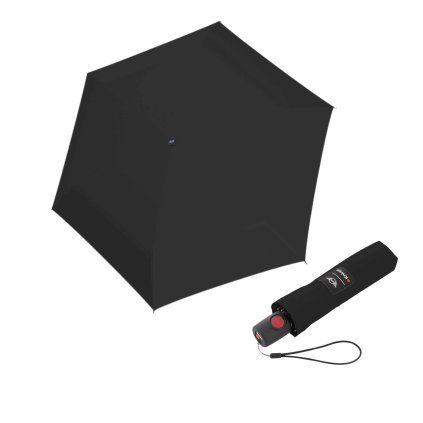 Mini Duomatic Midnight Black - elegantní plně automatický deštník  Knirps