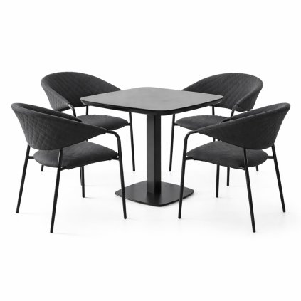 Picaso MELIA LIKA-TEX® antracit - zahradní/gastro souprava 4+1