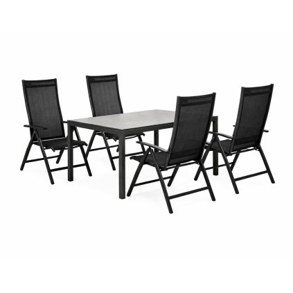 PICASO EXPERT přírodní – zahradní hliníková souprava 4+1