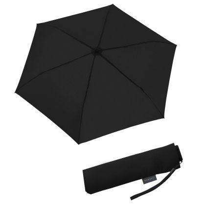 Air Flat Uni Black deštník  Bugatti