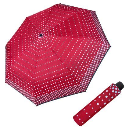 Hit Mini Dots red - dámský skládací deštník  Derby