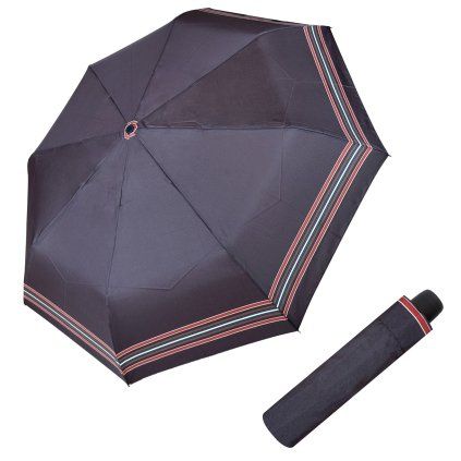 Hit Mini Stripe Brown- dámský skládací deštník  Derby