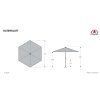 BASIC LIFT NEO zahradní slunečník 300 cm zelená  Derby