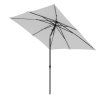 BASIC PUSH UP zahradní slunečník 210 x 210 cm světle šedá  Derby