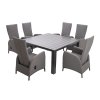 PRATO PARIS šedé - luxusní zahradní souprava 6+1