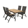CONCEPT TEAK FSC® 4+1 - zahradní sedací souprava (hliník/teakové dřevo)