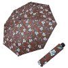 Hit Mini Flowers Brown - dámský skládací deštník  Derby