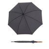 Timber Stick Automatic Dark Grey - holový deštník