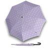 A.760 Stick Automatic Dot Art Lavender dámský holový vystřelovací deštník  Knirps
