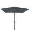 Basic Lift zahradní slunečník 300 x 200 cm antracit  Derby