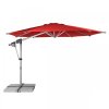 PROTECT 400P konstrukce + potah – zahradní výkyvný slunečník s boční tyčí červená
