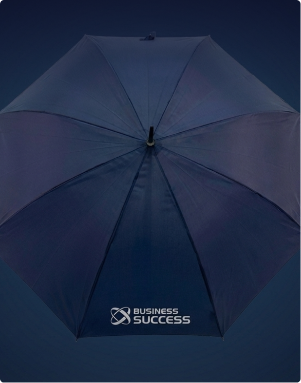 Business success - ukázka tisku na deštník
