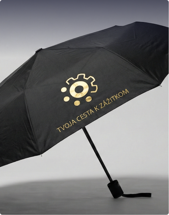 Cesta k zážitkům - ukázka tisku na deštník