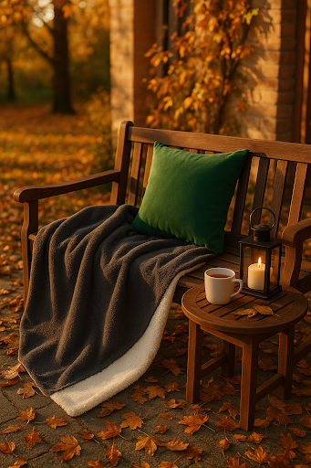 Jesienna stylizacja kącika ogrodowego z dodatkami od Dopplera