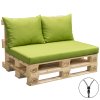 8927 5 polstry na paletove sezeni sedak 2x polstar zelena