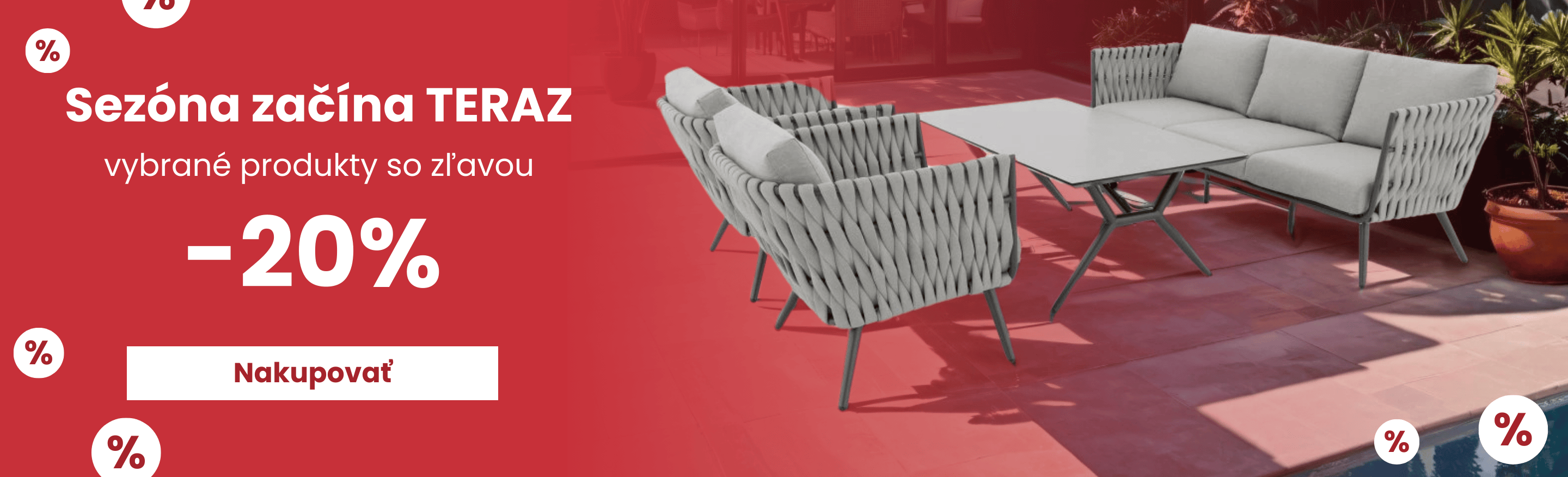 Záhradná sezóna 20 %