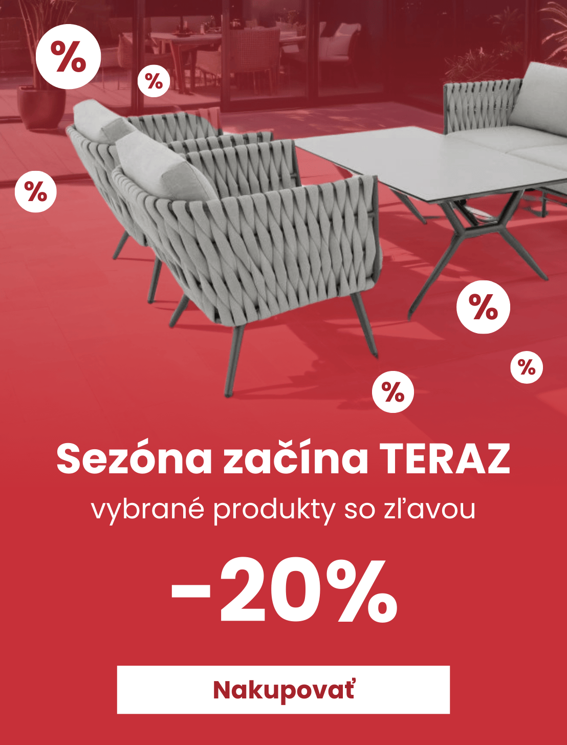 Záhradná sezóna 20 %