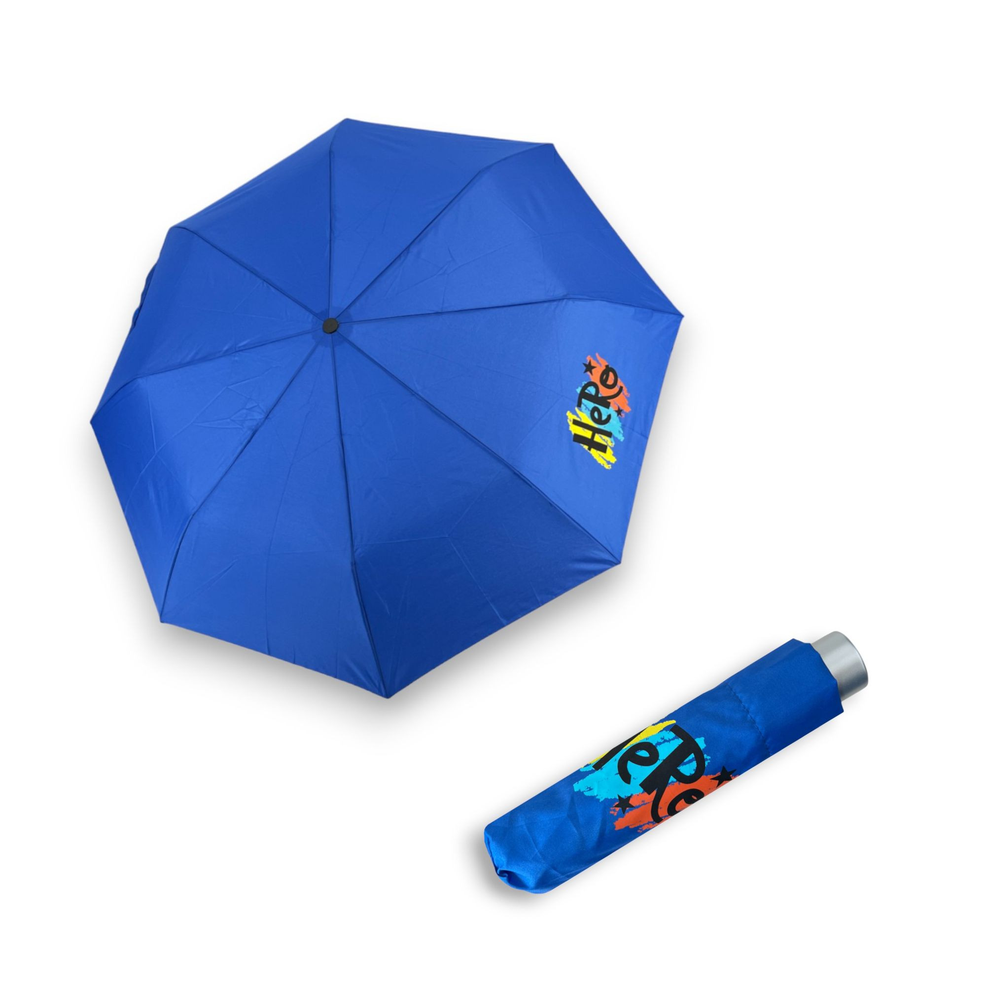 E-shop Doppler Mini Light Kids Crystal Blue Hero detský skladací dáždnik