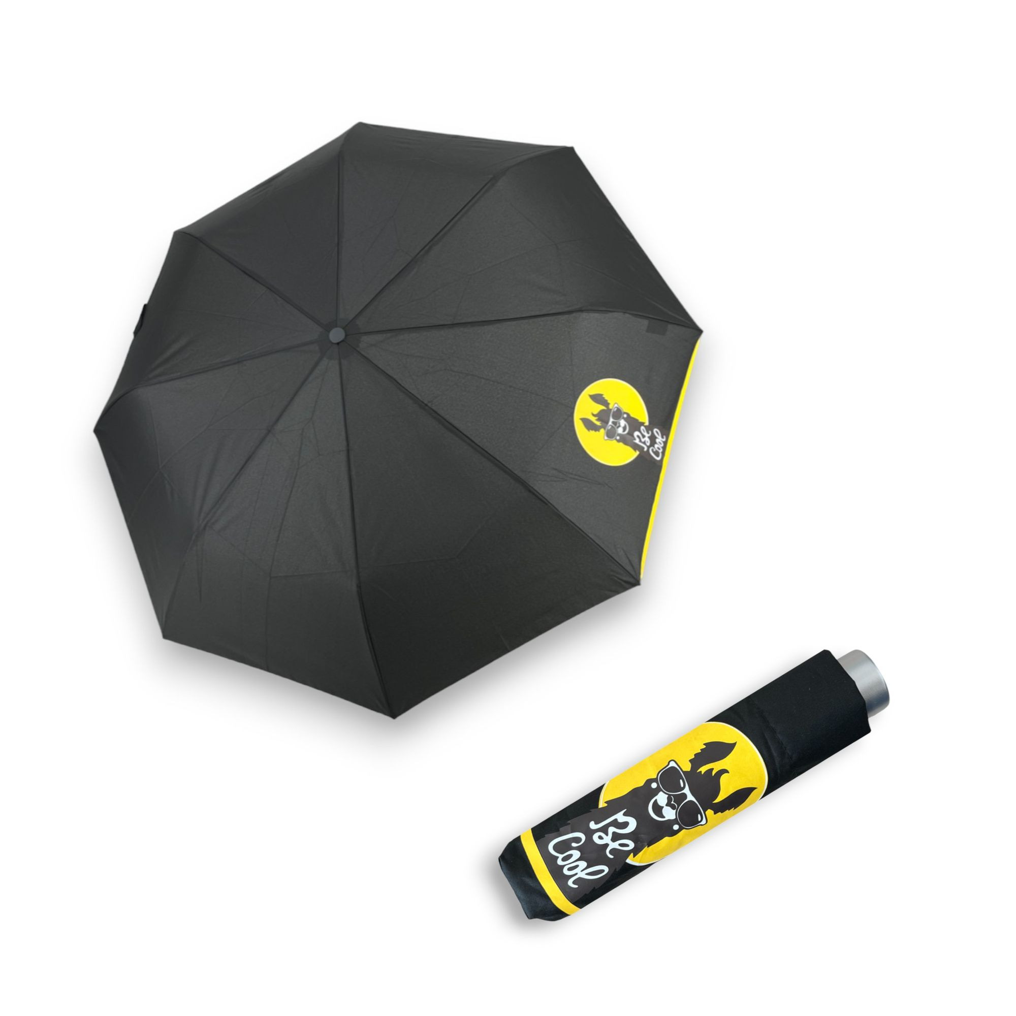 E-shop Doppler Mini Light Kids Black Lama detský skladací dáždnik