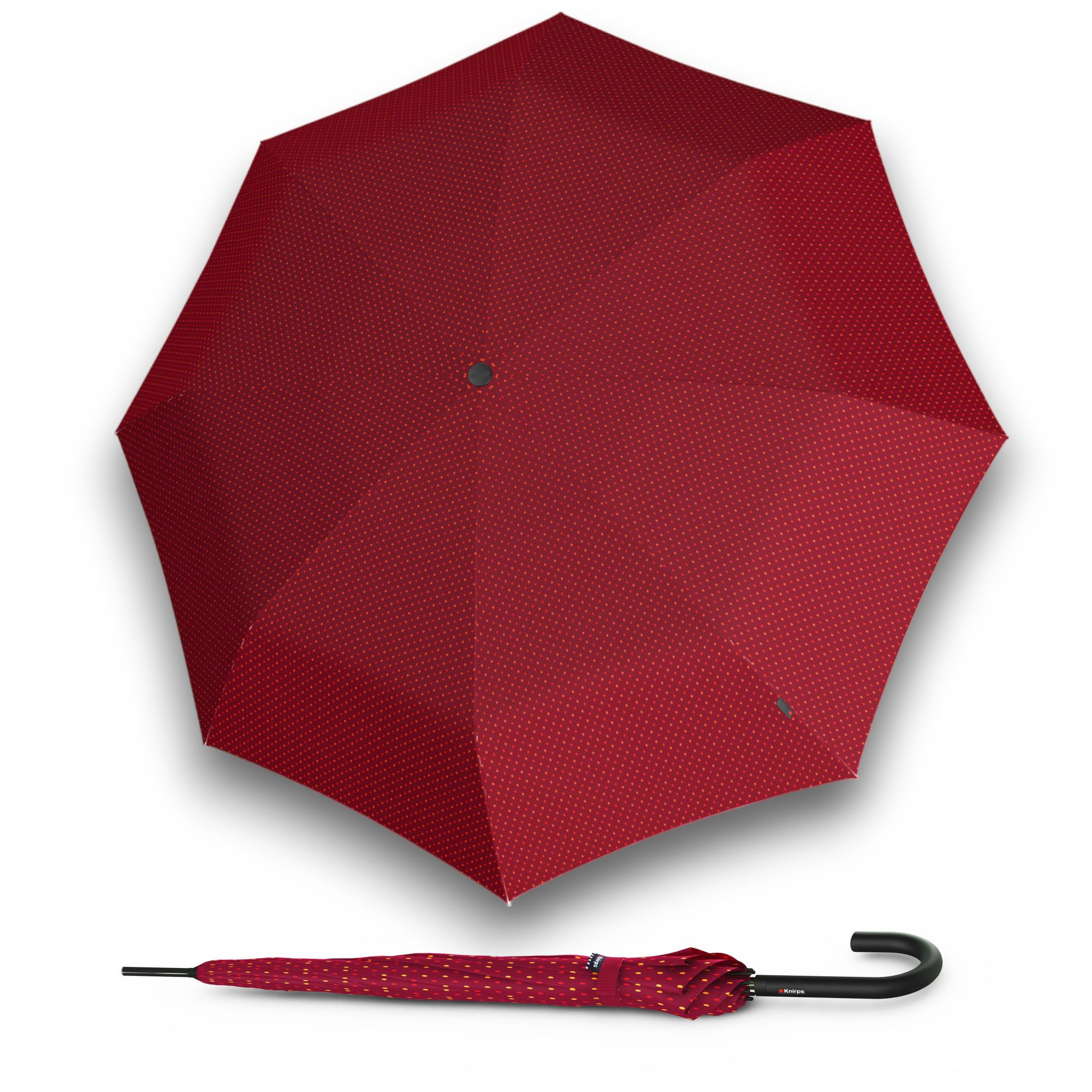 E-shop Knirps A.760 Stick Automatic Joy Red dámsky palicový vystreľovací dáždnik