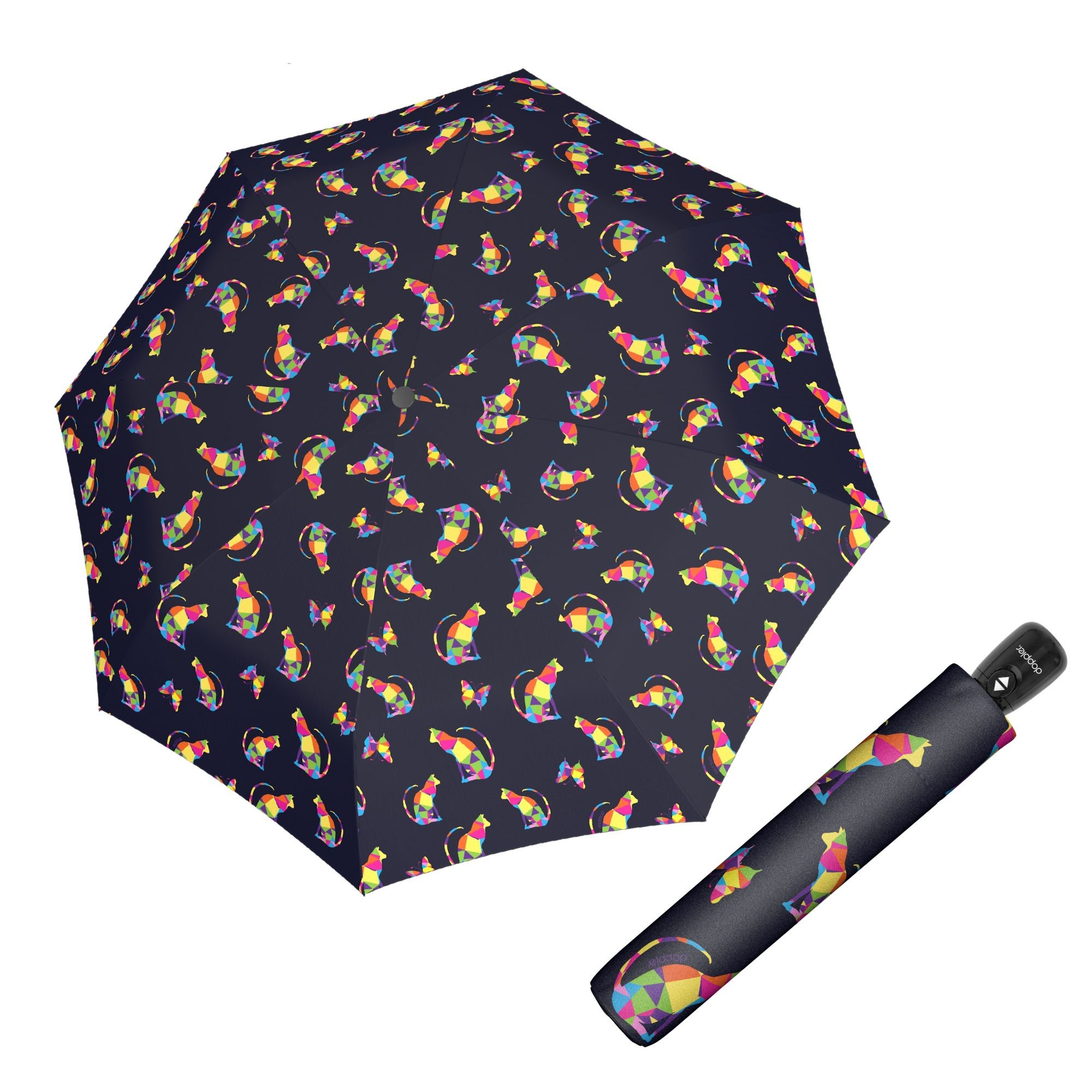 E-shop Doppler Fiber Magic AC Rainbow Cat dámsky automatický dáždnik