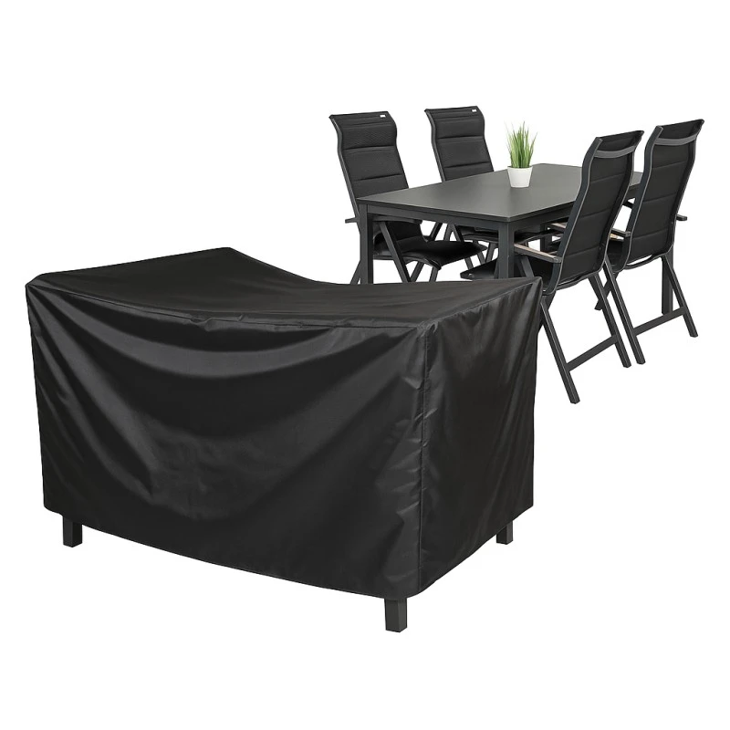 E-shop Doppler Ochranný obal na stôl 180 x 100 cm + 4 kreslá polohovacie, stohovacie