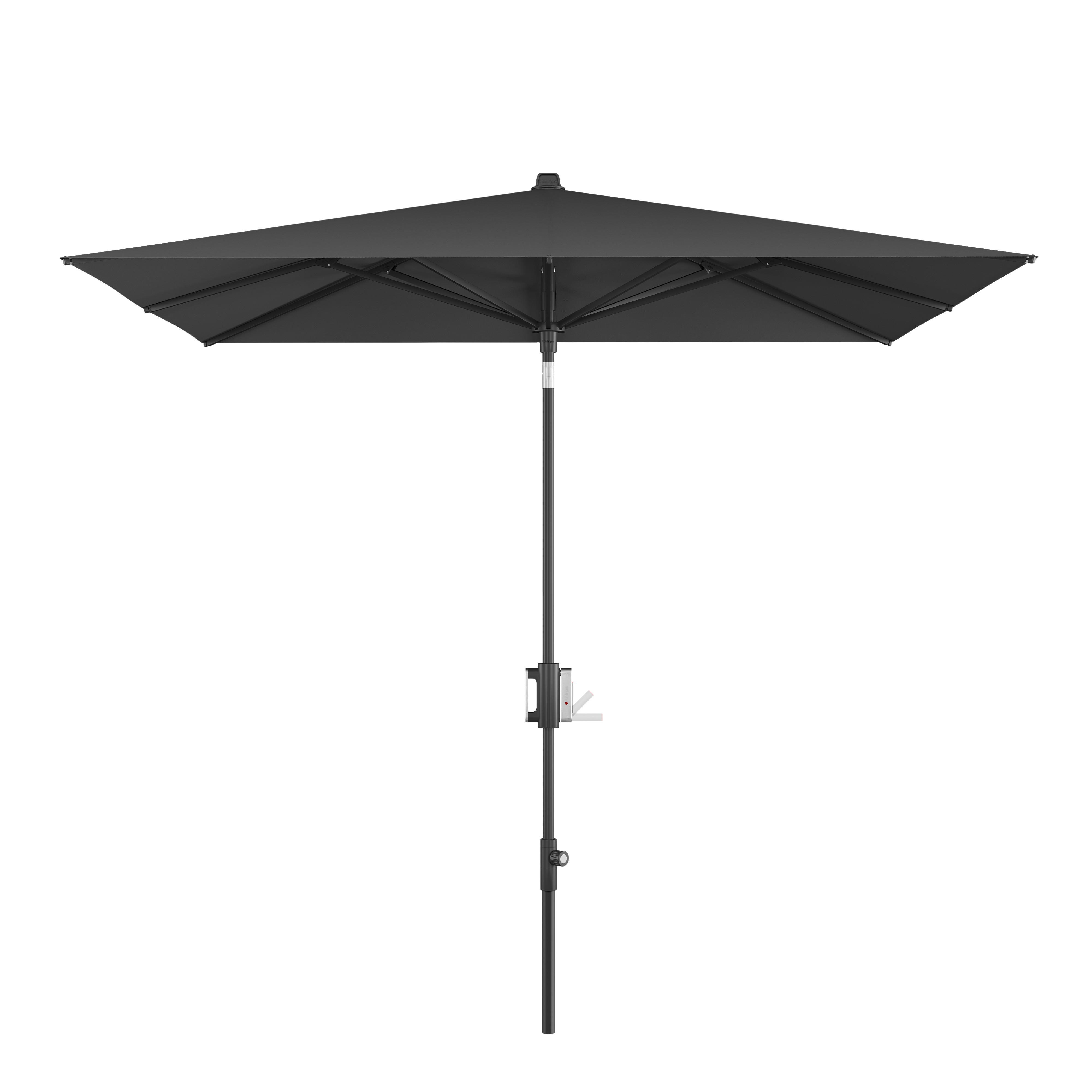E-shop Knirps APOLL BLACK záhradný slnečník 240 x 240 cm čierna