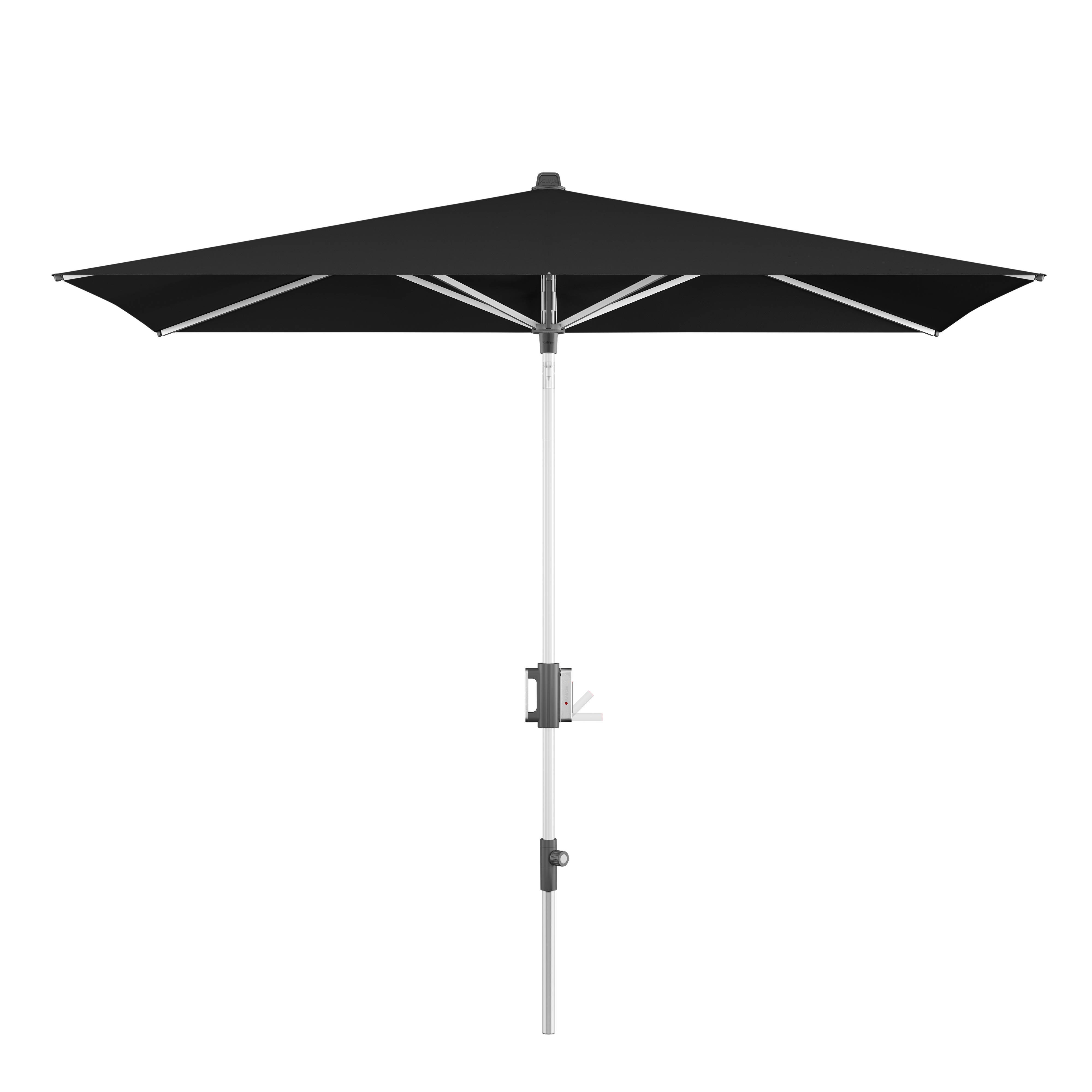 E-shop Knirps APOLL záhradný slnečník 260 x 165 cm čierny