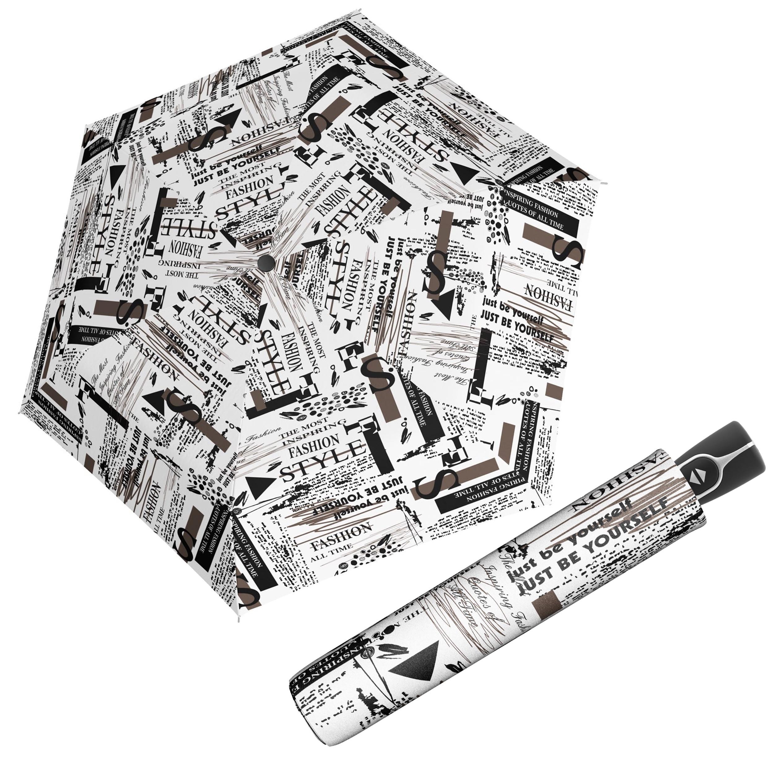 E-shop Doppler Fiber Magic Scribble White dámsky automatický dáždnik