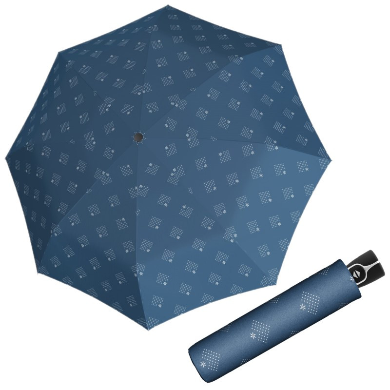 Doppler Fiber Magic Night Sky Blue dámsky automatický dáždnik