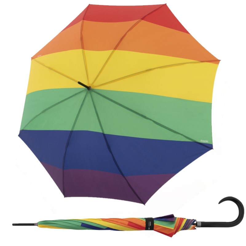 E-shop Doppler Modern Art Pride Rainbow dámsky palicový vystreľovací dáždnik