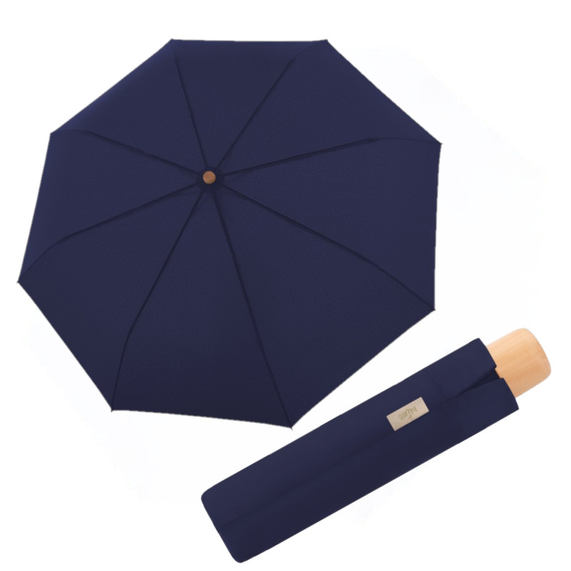 E-shop Doppler Nature Mini Uni Deep Blue skladací dáždnik