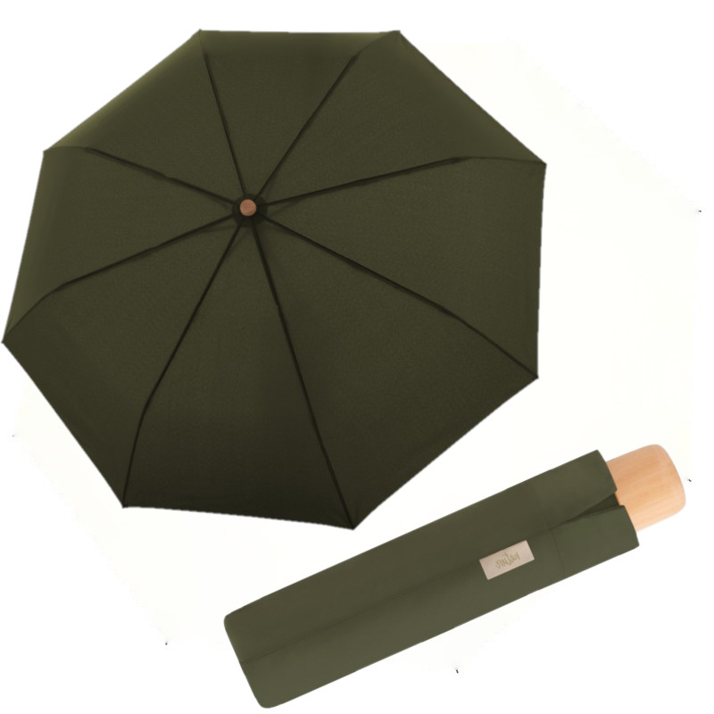 E-shop Doppler Nature Mini Uni Deep Olive skladací dáždnik
