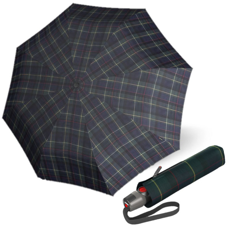 E-shop Knirps T.200 Check Hunter dámsky automatický dáždnik