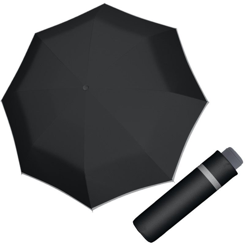 E-shop Doppler Kids Mini Light Up Black detský skladací dáždnik