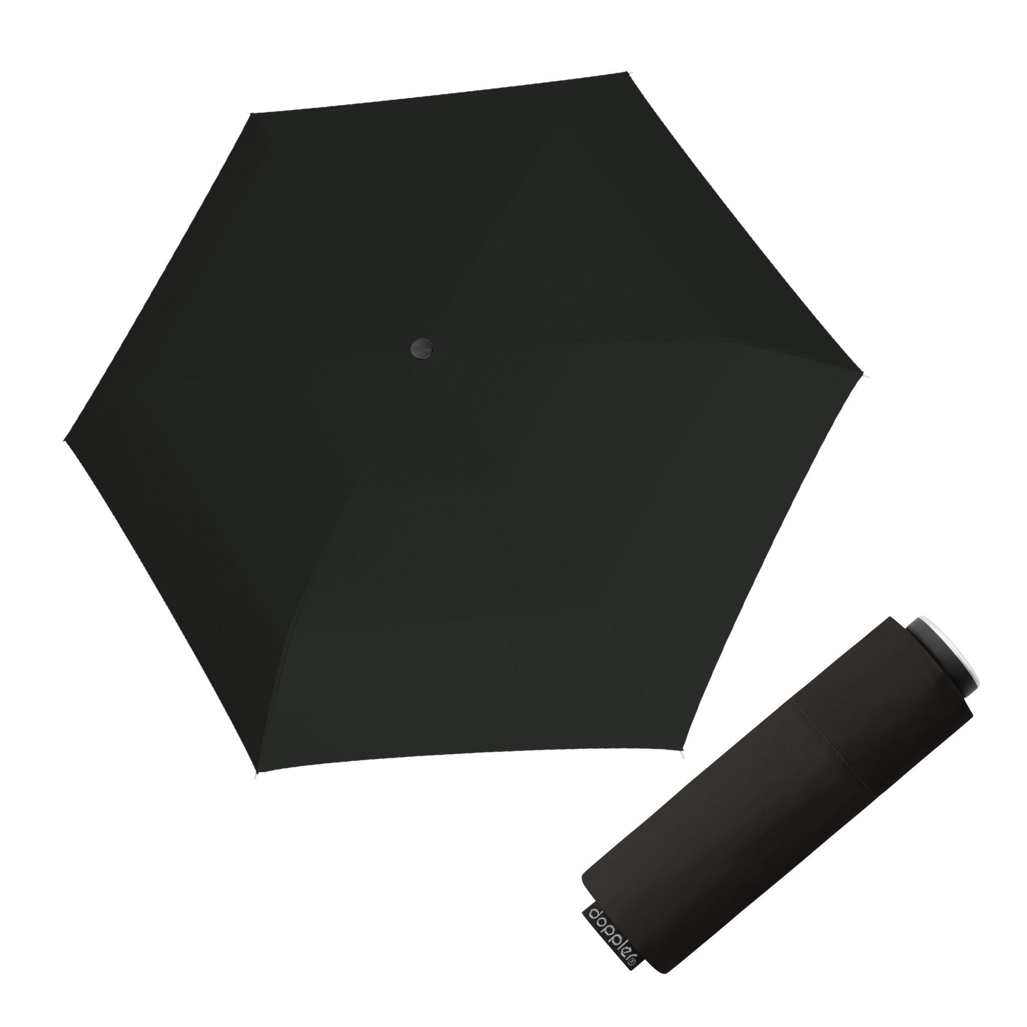 E-shop Doppler Fiber Mini Compact Uni Black dámsky skladací dáždnik