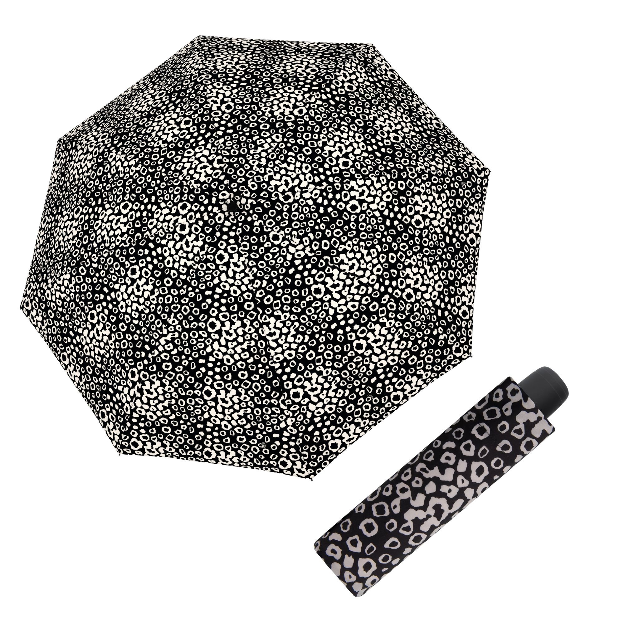 E-shop Derby Hit Mini Loop Black & White dámsky skladací dáždnik