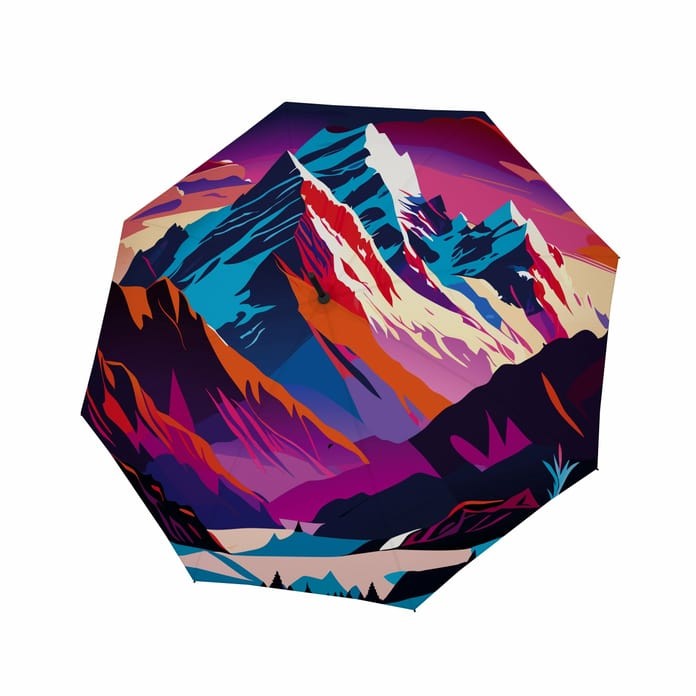 E-shop Doppler Modern Art Long AC Mountain dámsky palicový vystreľovací dáždnik