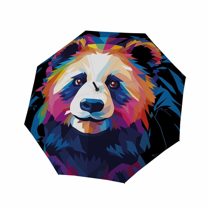E-shop Doppler Modern Art Long AC Mighty Panda dámsky palicový vystreľovací dáždnik