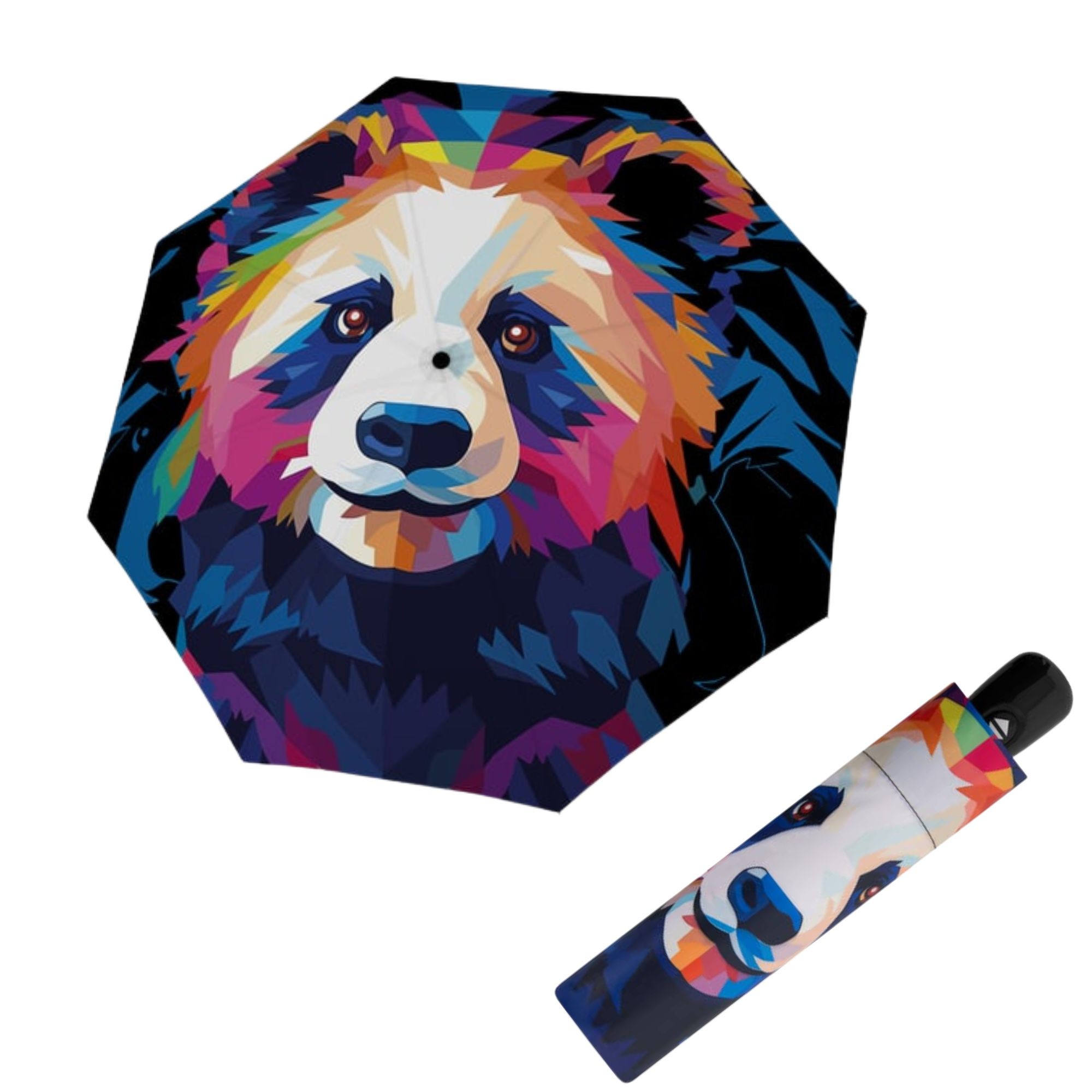 E-shop Doppler Modern Art Magic Mighty Panda dámsky automatický dáždnik