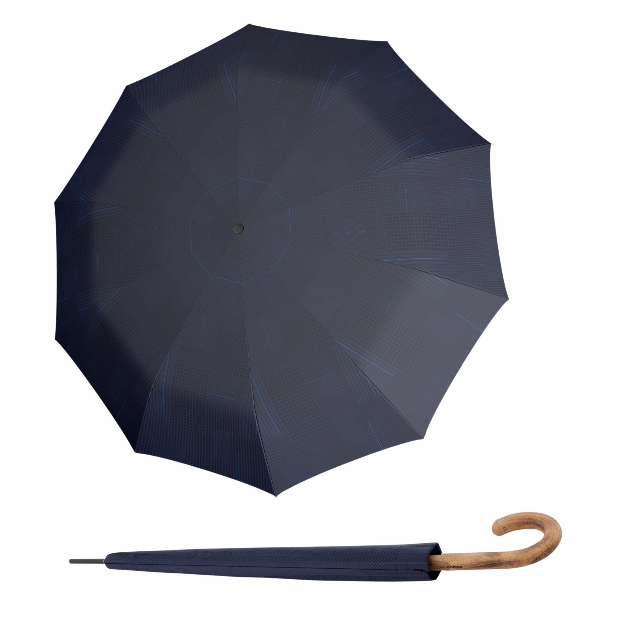 E-shop Knirps A.771 Long Challenge Blue pánsky palicový vystreľovací dáždnik