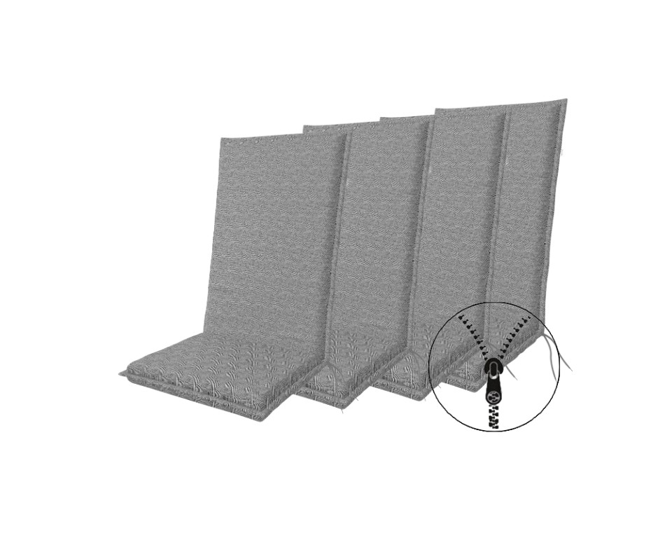 E-shop Doppler ART 4042 - set 4 ks polstrov na kreslo s vysokým operadlom
