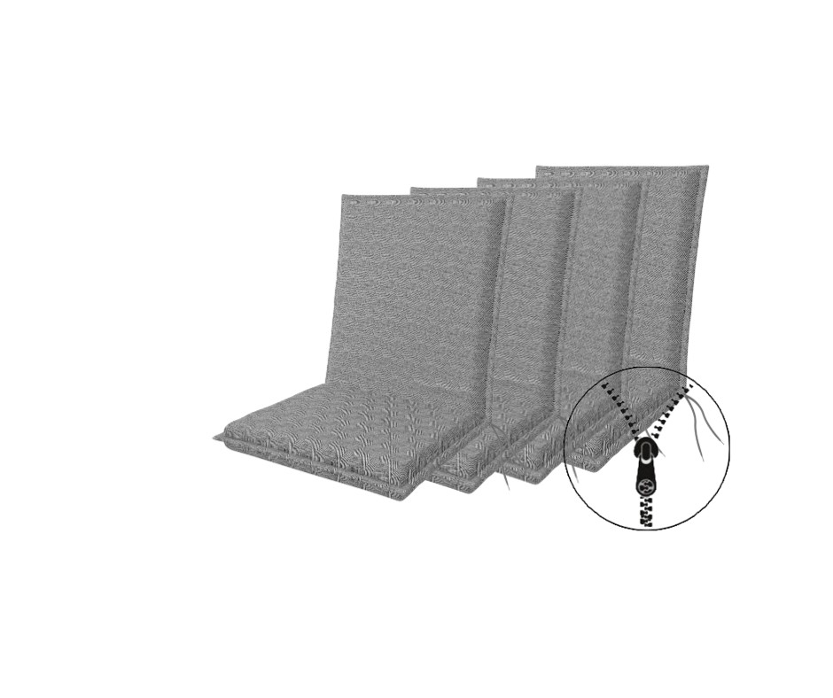 E-shop Doppler ART 4042 - set 4 ks polstrov na kreslo s nízkym operadlom
