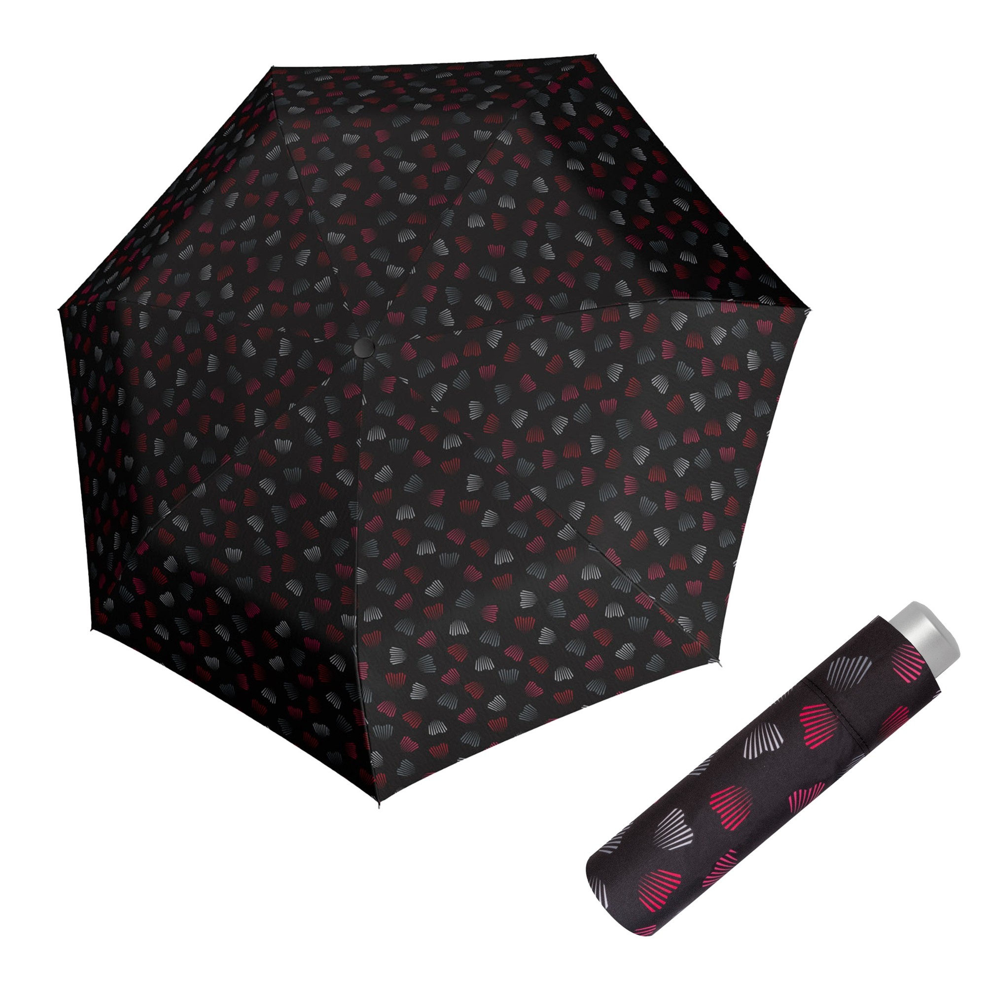 E-shop Doppler Mini Light Emotion Black dámsky skladací dáždnik