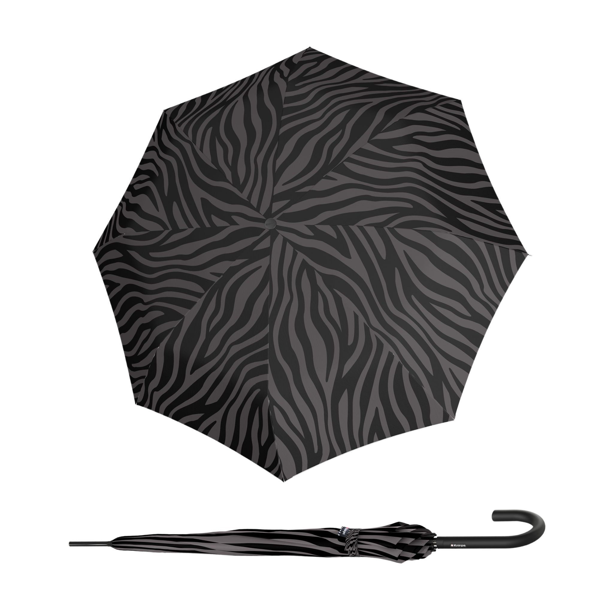E-shop Knirps A.760 Stick Automatic Zebra Black vystreľovací dáždnik