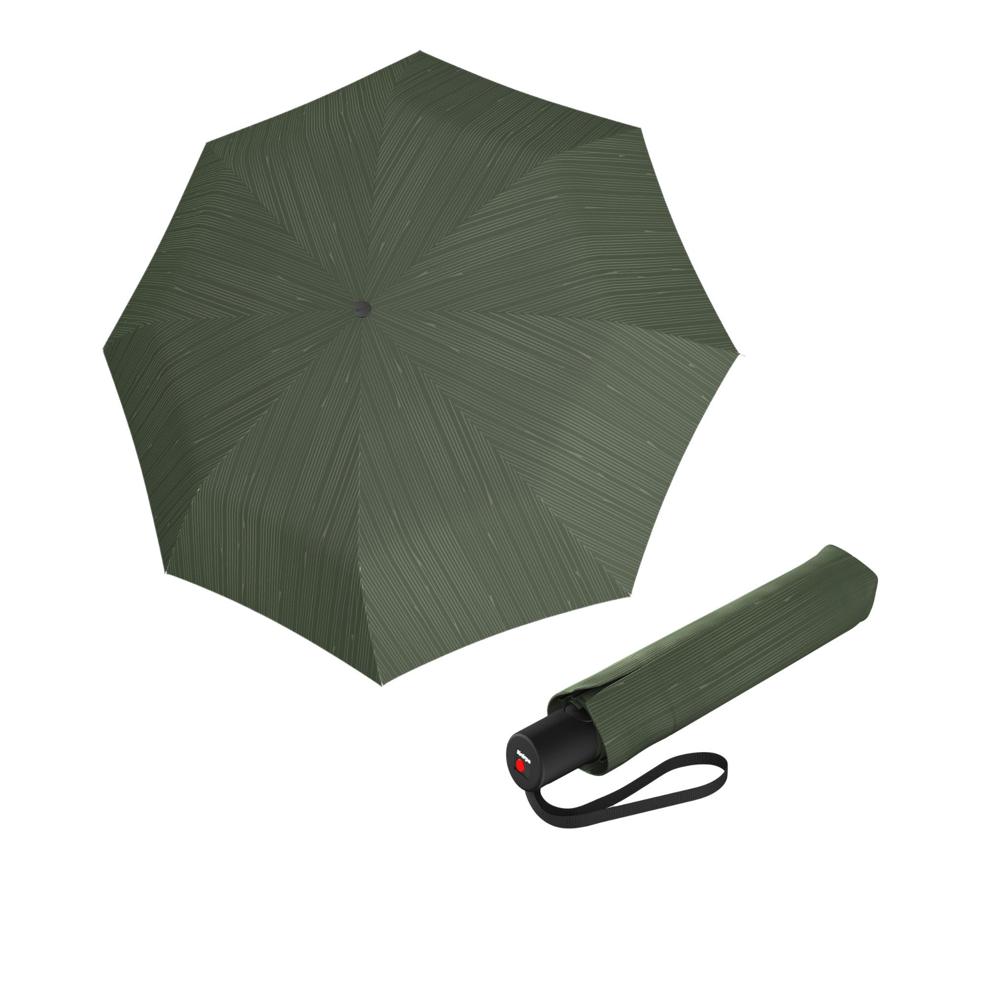 E-shop Knirps A.200 Medium Duomatic Fountain Oliv dámsky automatický dáždnik